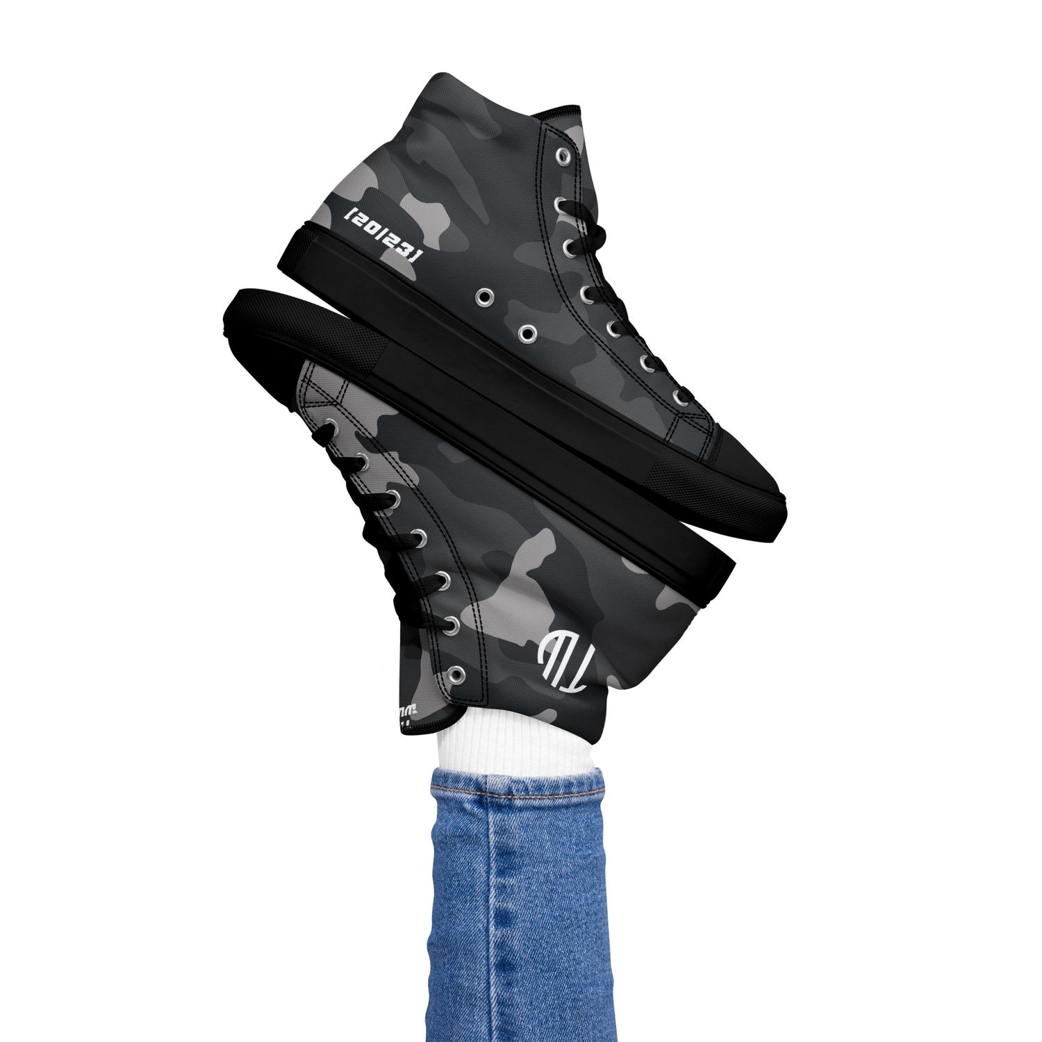 High-Top Leinenschuhe für Damen