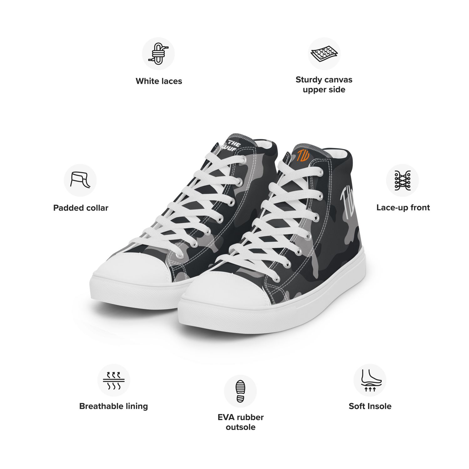 High-Top Leinenschuhe für Herren