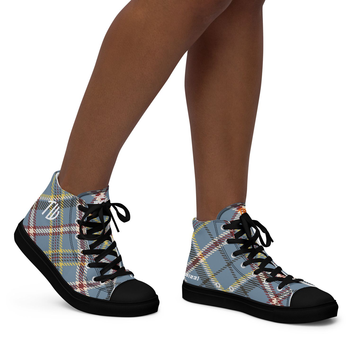 High-Top Leinenschuhe für Damen