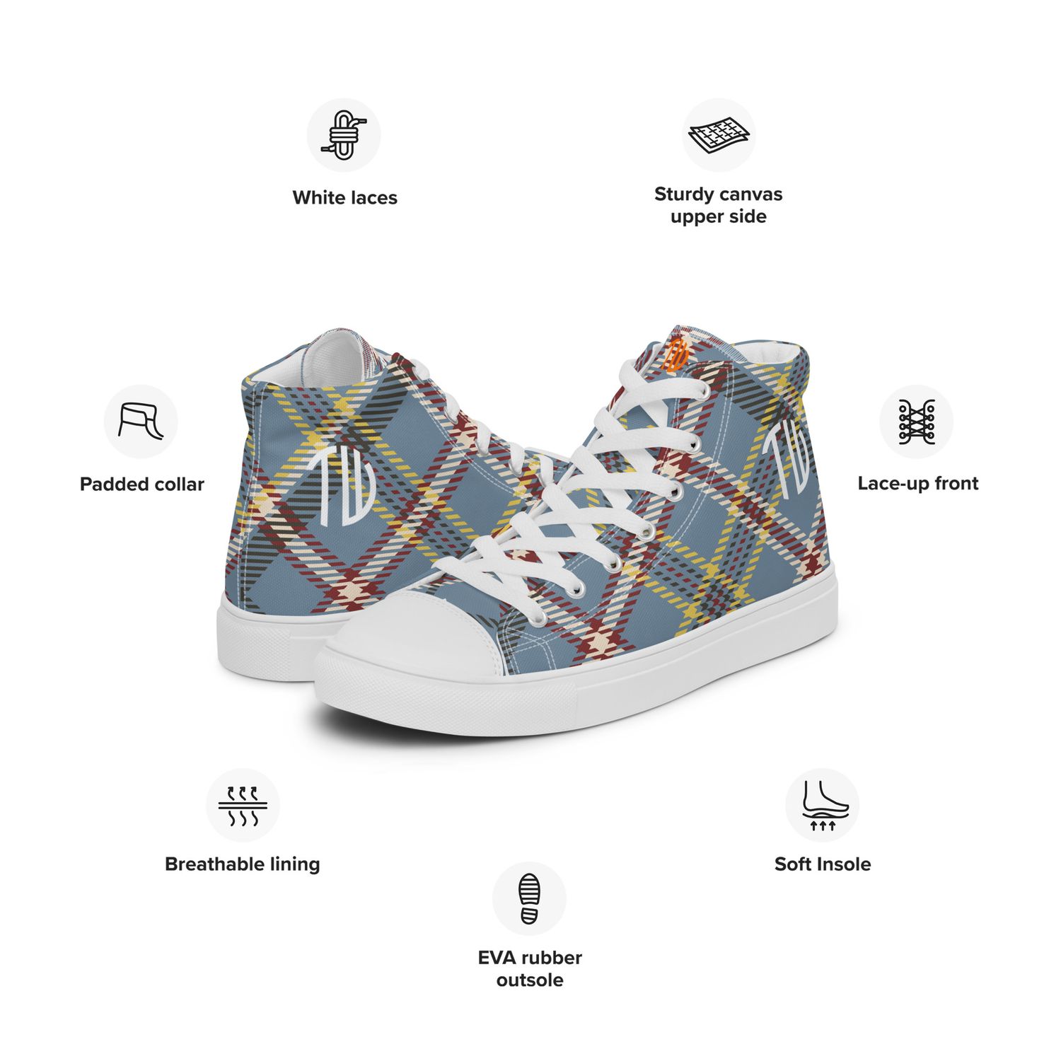 High-Top Leinenschuhe für Herren