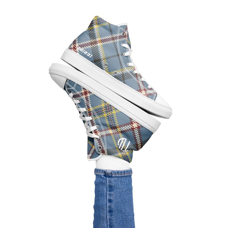 High-Top Leinenschuhe für Damen