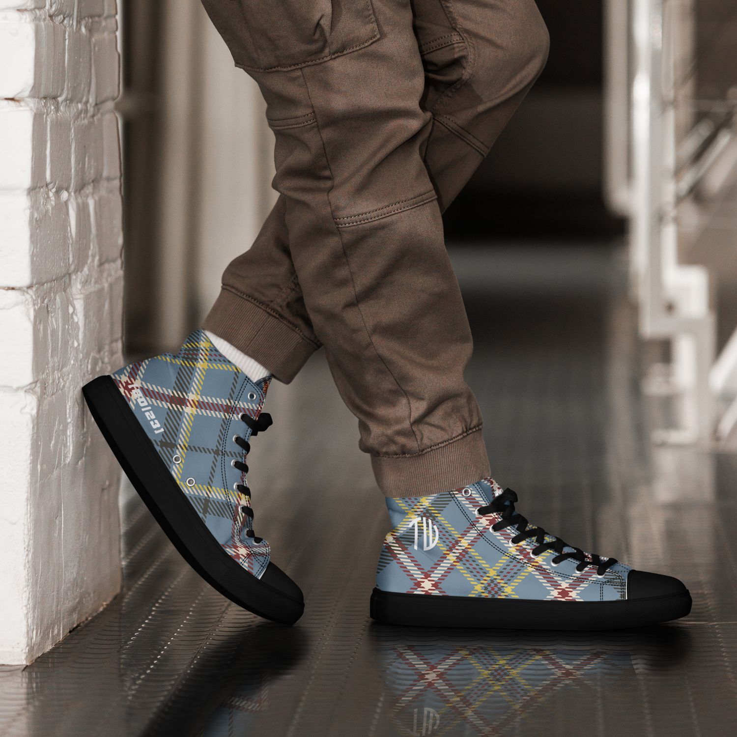 High-Top Leinenschuhe für Herren