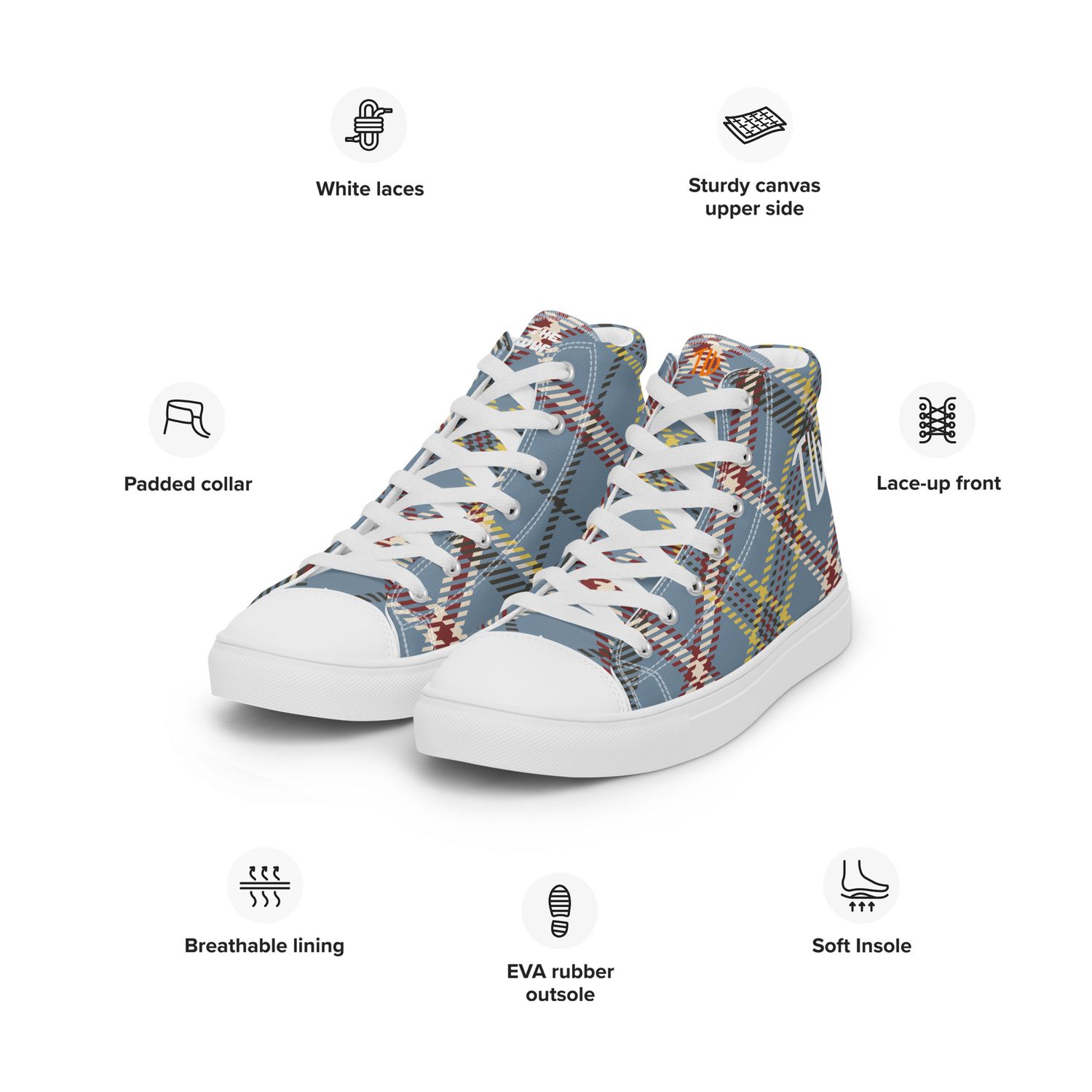 High-Top Leinenschuhe für Herren