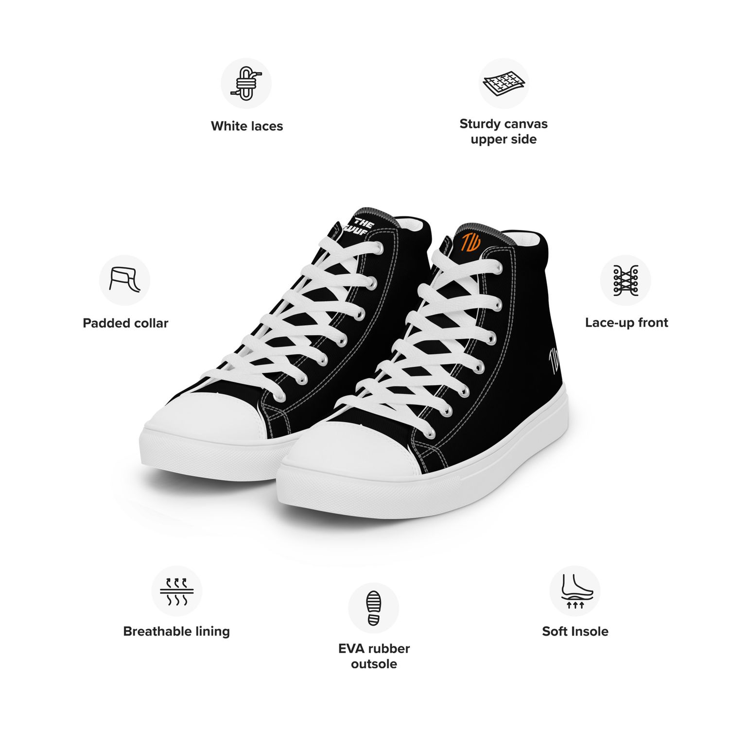 High-Top Leinenschuhe für Herren