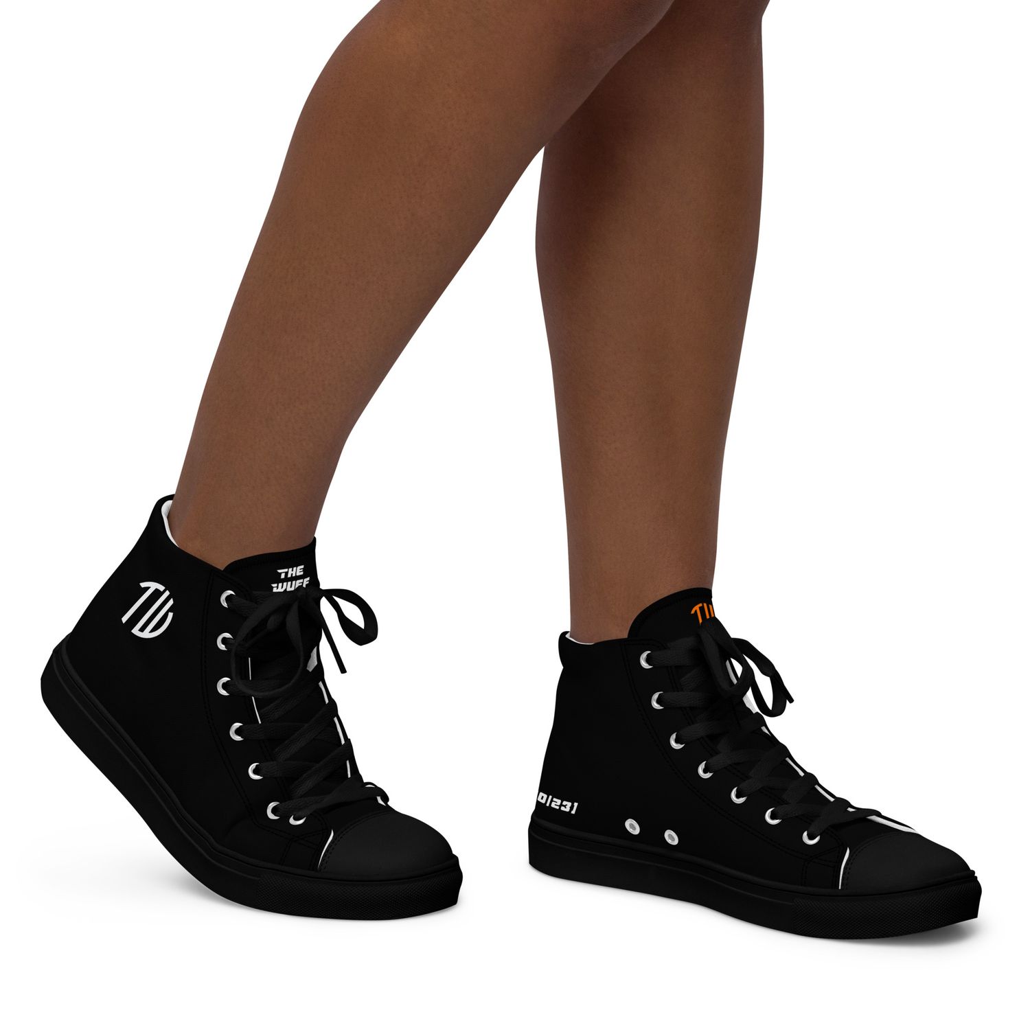 High-Top Leinenschuhe für Damen