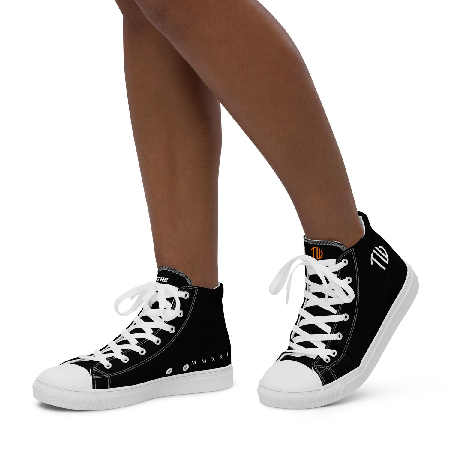 High-Top Leinenschuhe für Damen