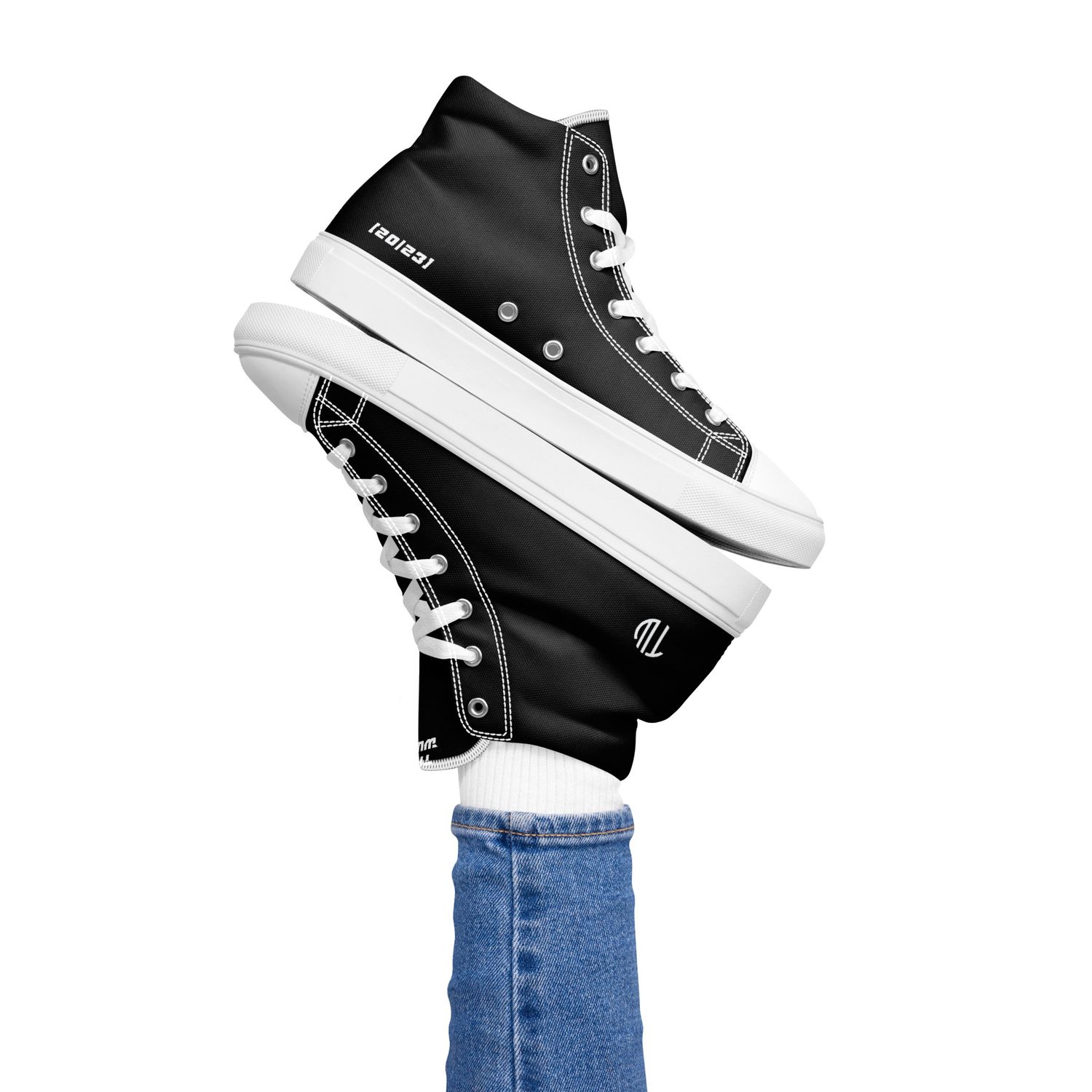 High-Top Leinenschuhe für Damen