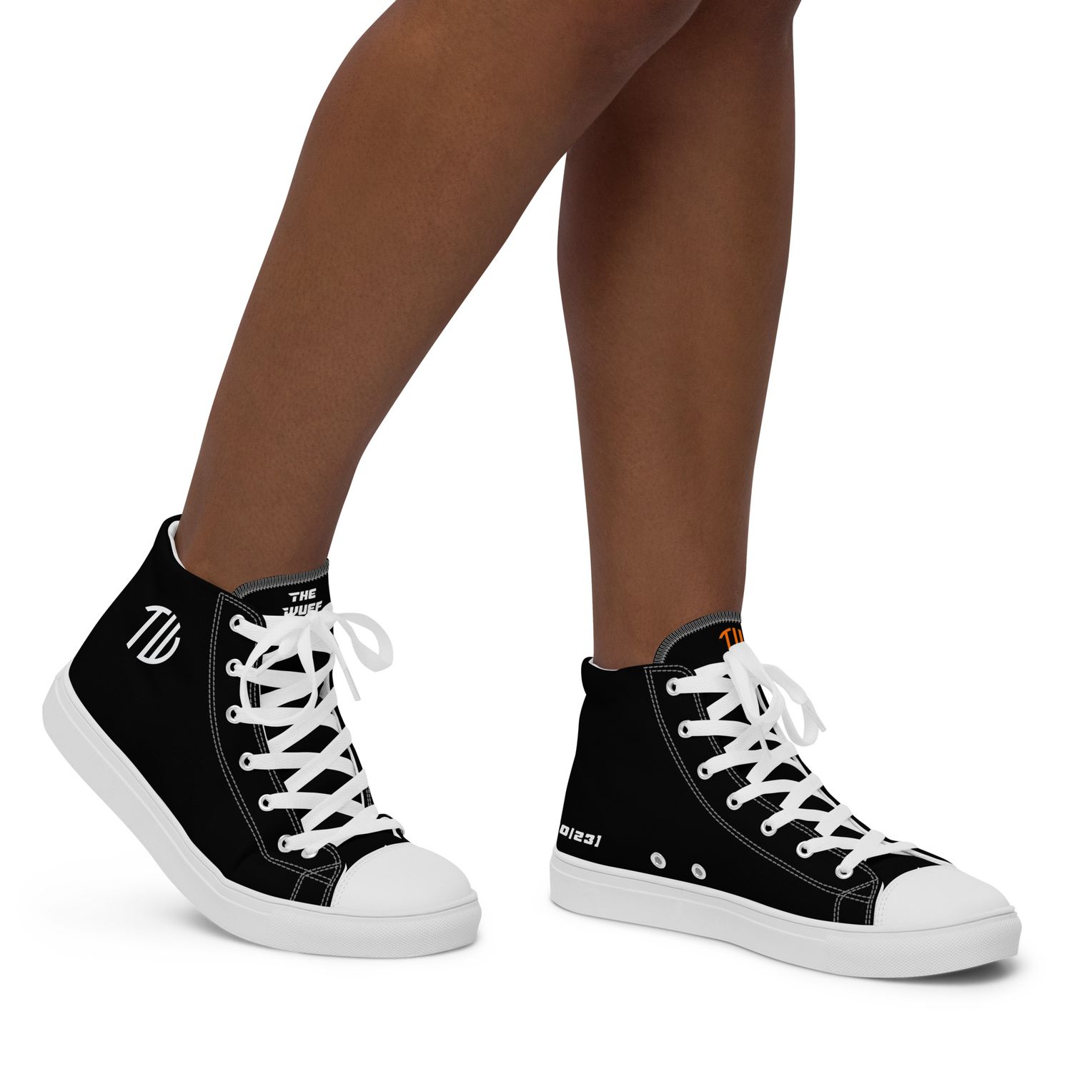 High-Top Leinenschuhe für Damen