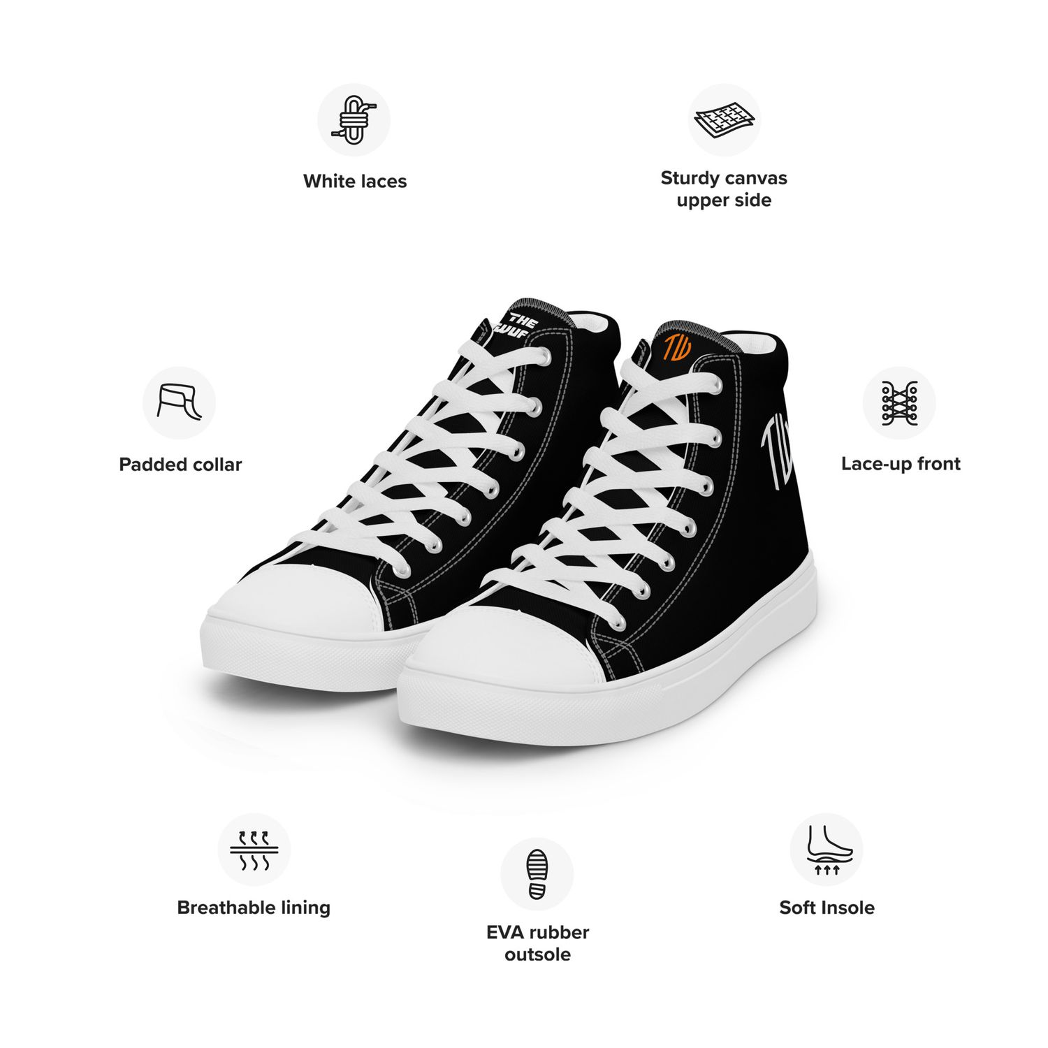 High-Top Leinenschuhe für Herren