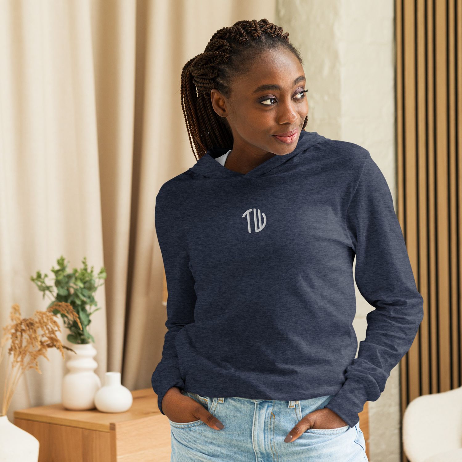 Langarmshirt mit Kapuze