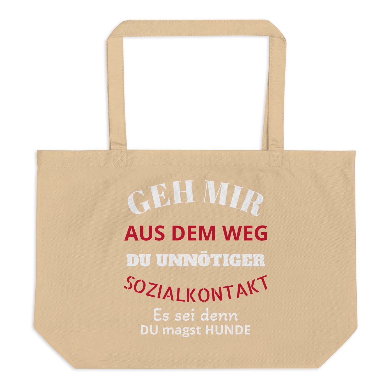 Großer Bio-Baumwollbeutel