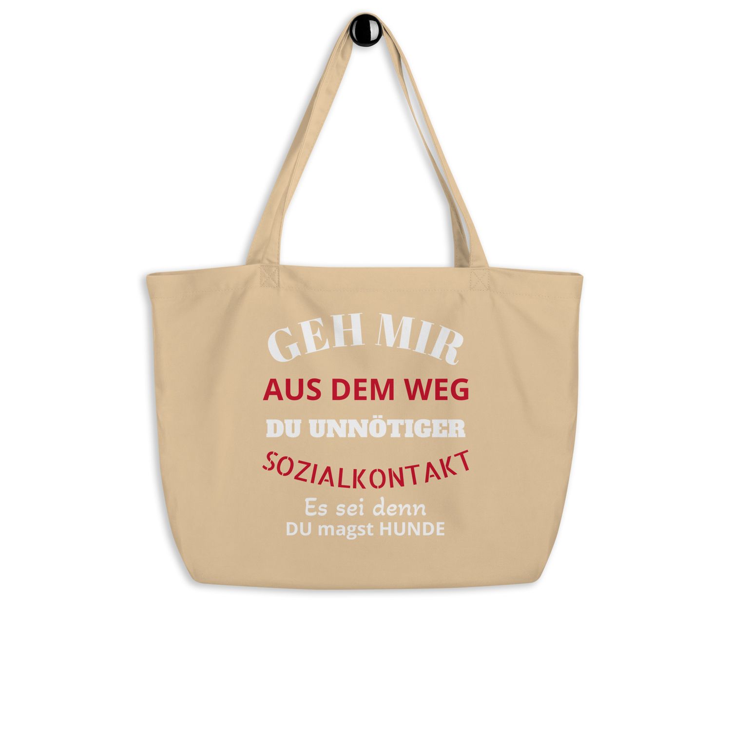 Großer Bio-Baumwollbeutel