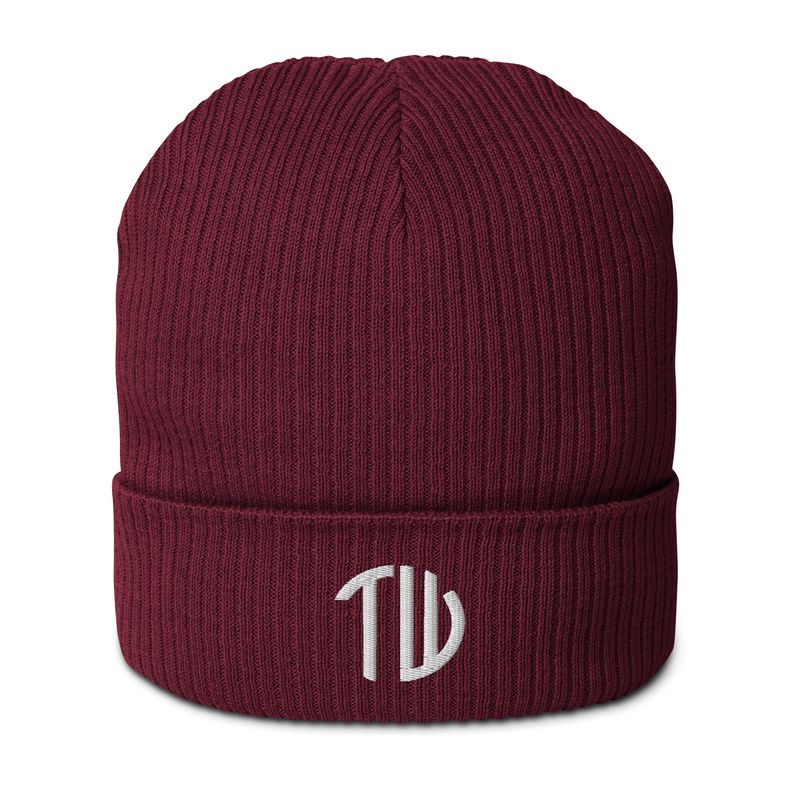 Gerippte Bio-Beanie