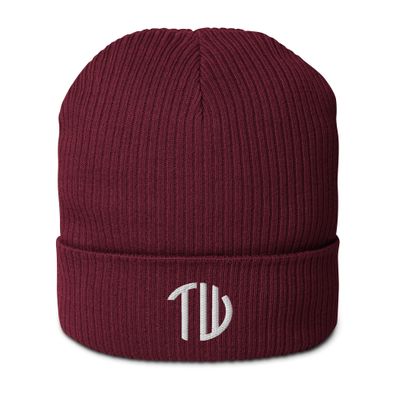 Gerippte Bio-Beanie