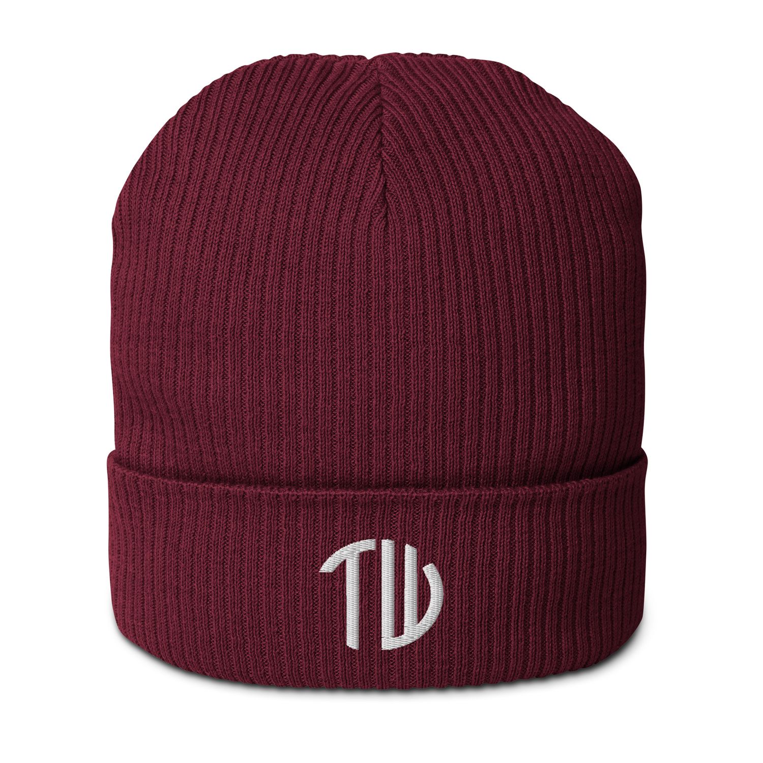 Gerippte Bio-Beanie