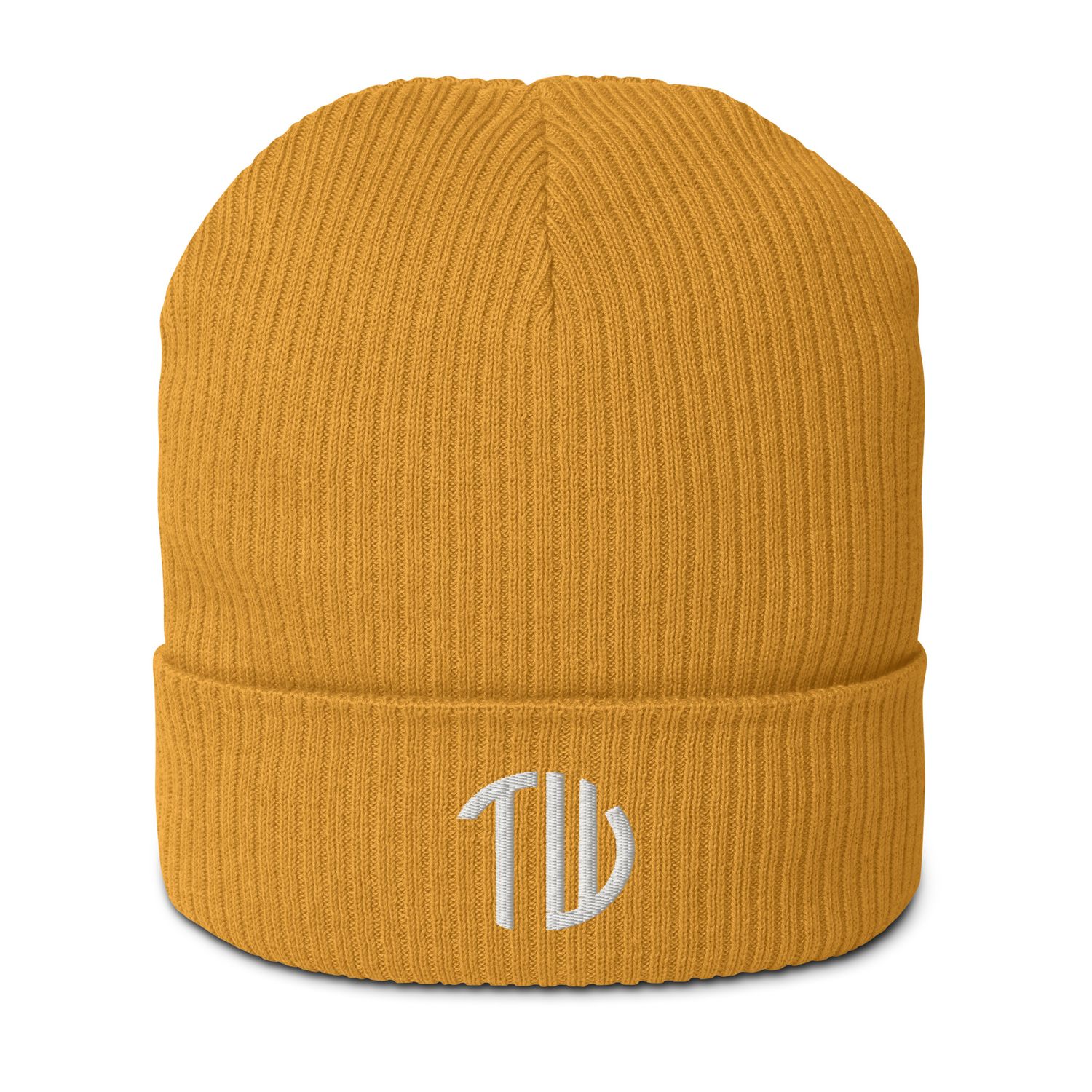 Gerippte Bio-Beanie