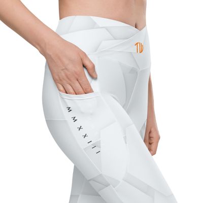 V-Bund-Leggings mit Taschen