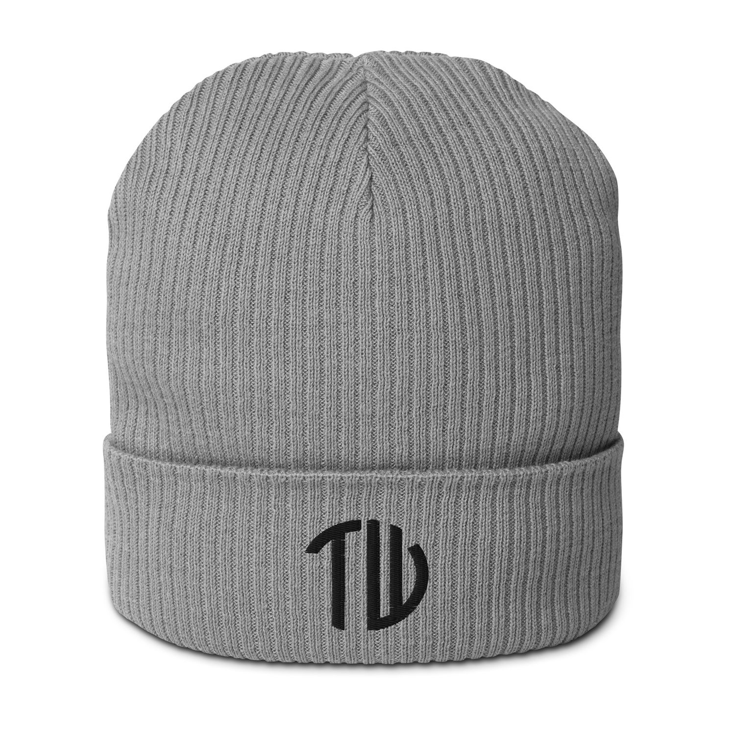 Gerippte Bio-Beanie