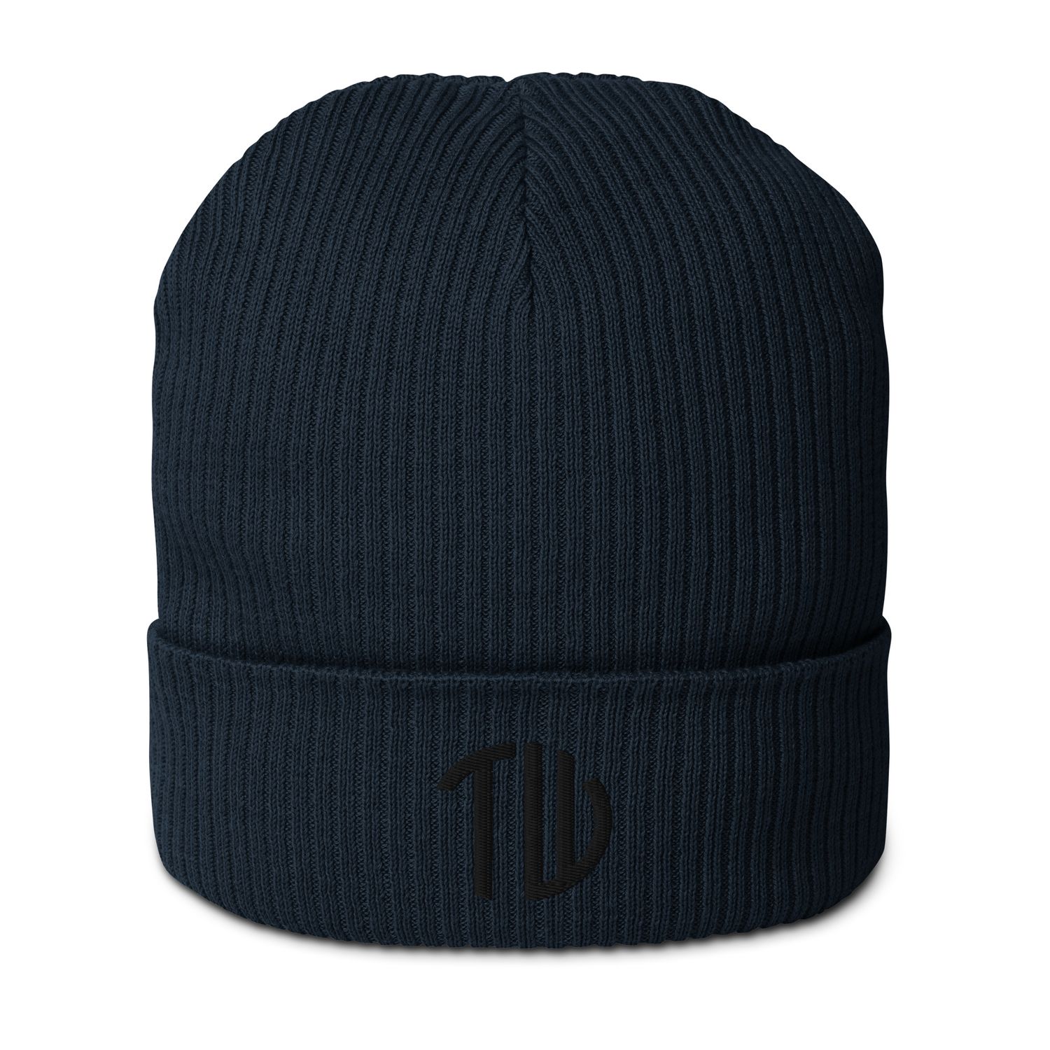 Gerippte Bio-Beanie