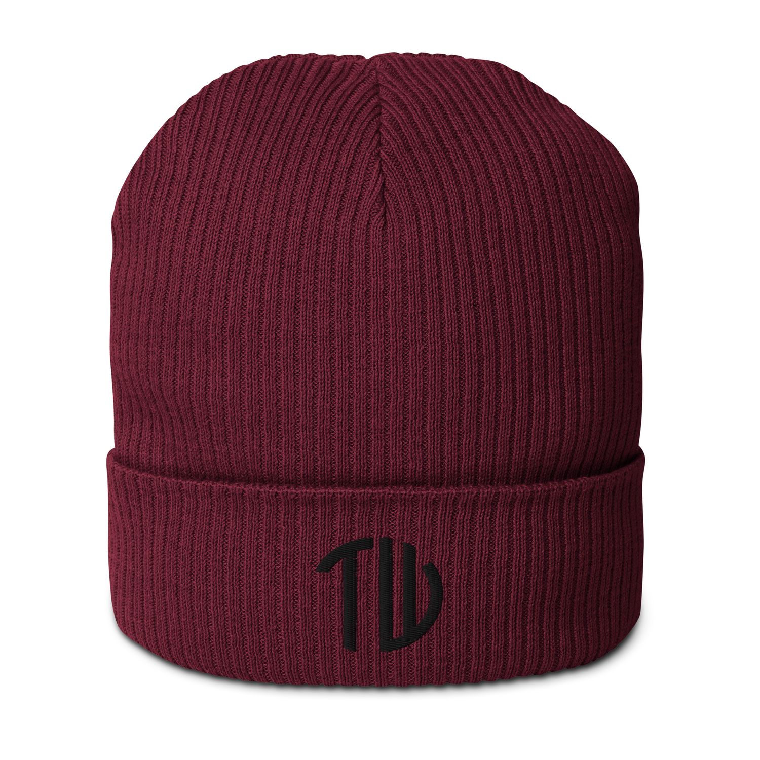 Gerippte Bio-Beanie