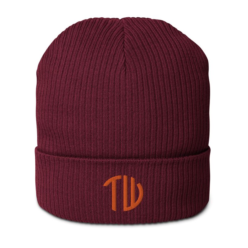 Gerippte Bio-Beanie