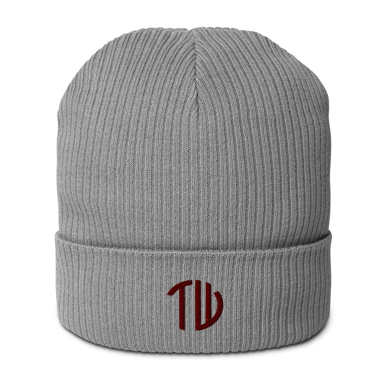 Gerippte Bio-Beanie