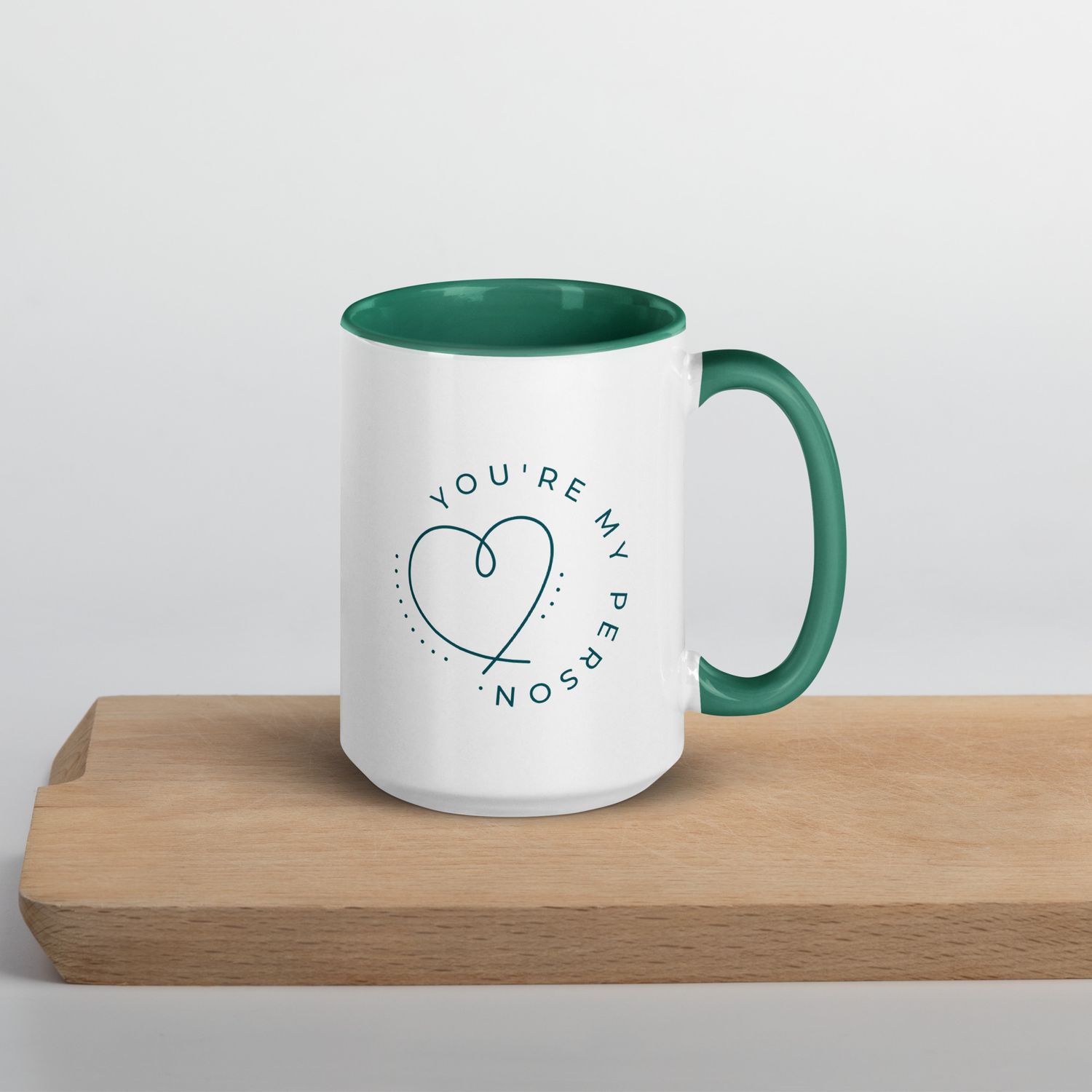 Tasse mit farbiger Innenseite