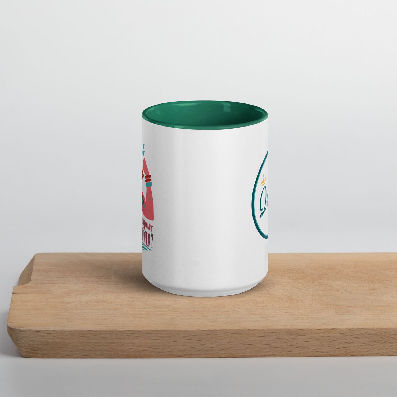Tasse mit farbiger Innenseite