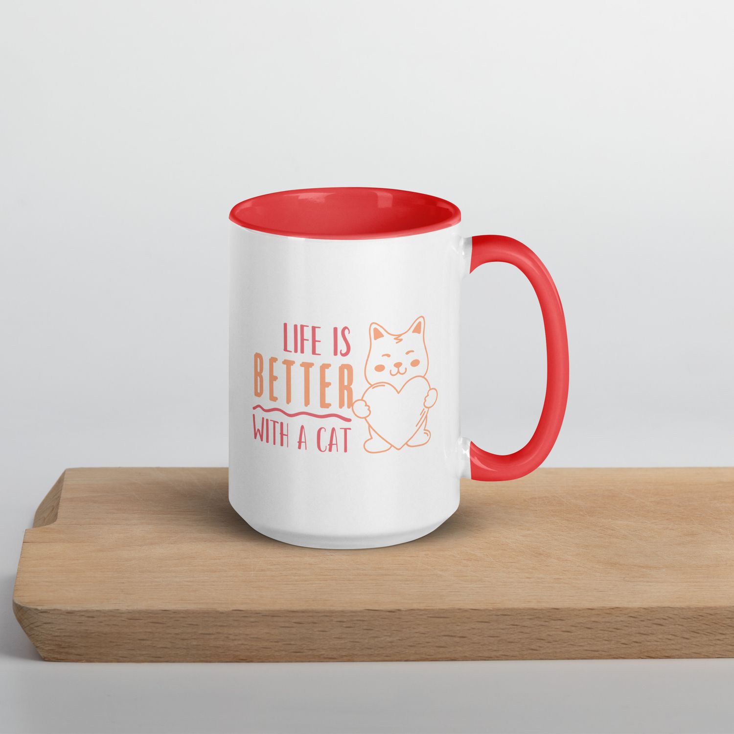 Tasse mit farbiger Innenseite