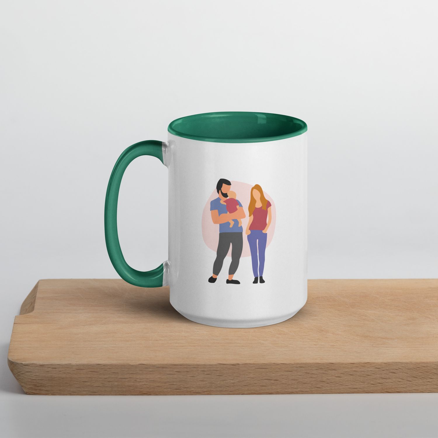 Tasse mit farbiger Innenseite