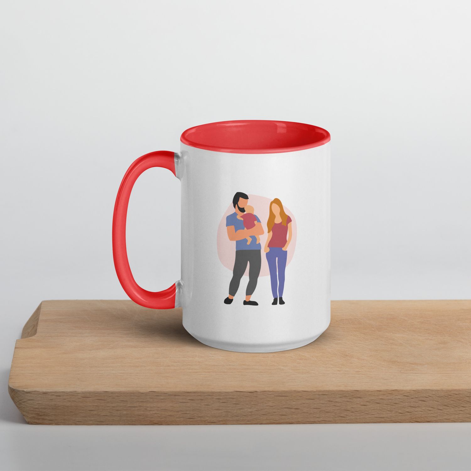Tasse mit farbiger Innenseite