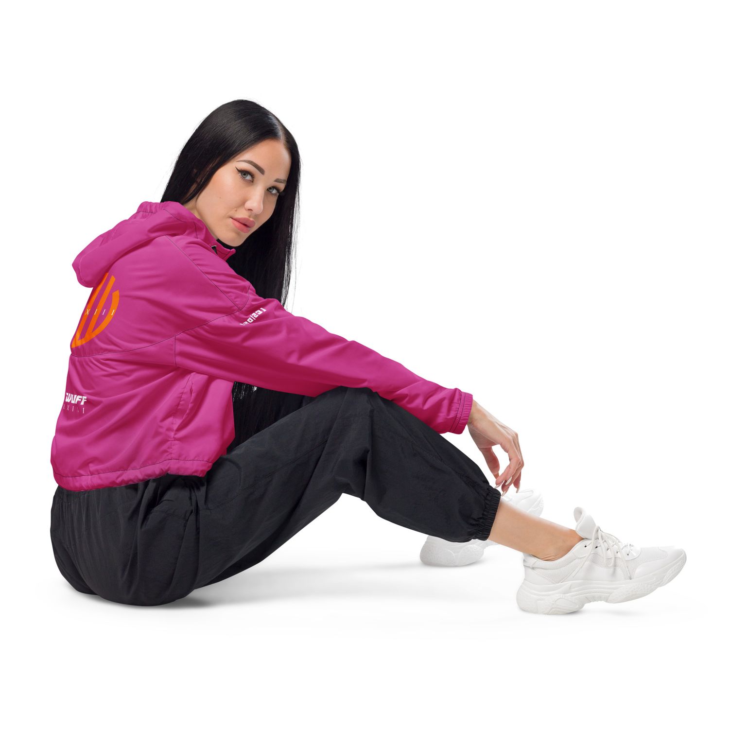 Bauchfreier Damen-Windbreaker für Damen