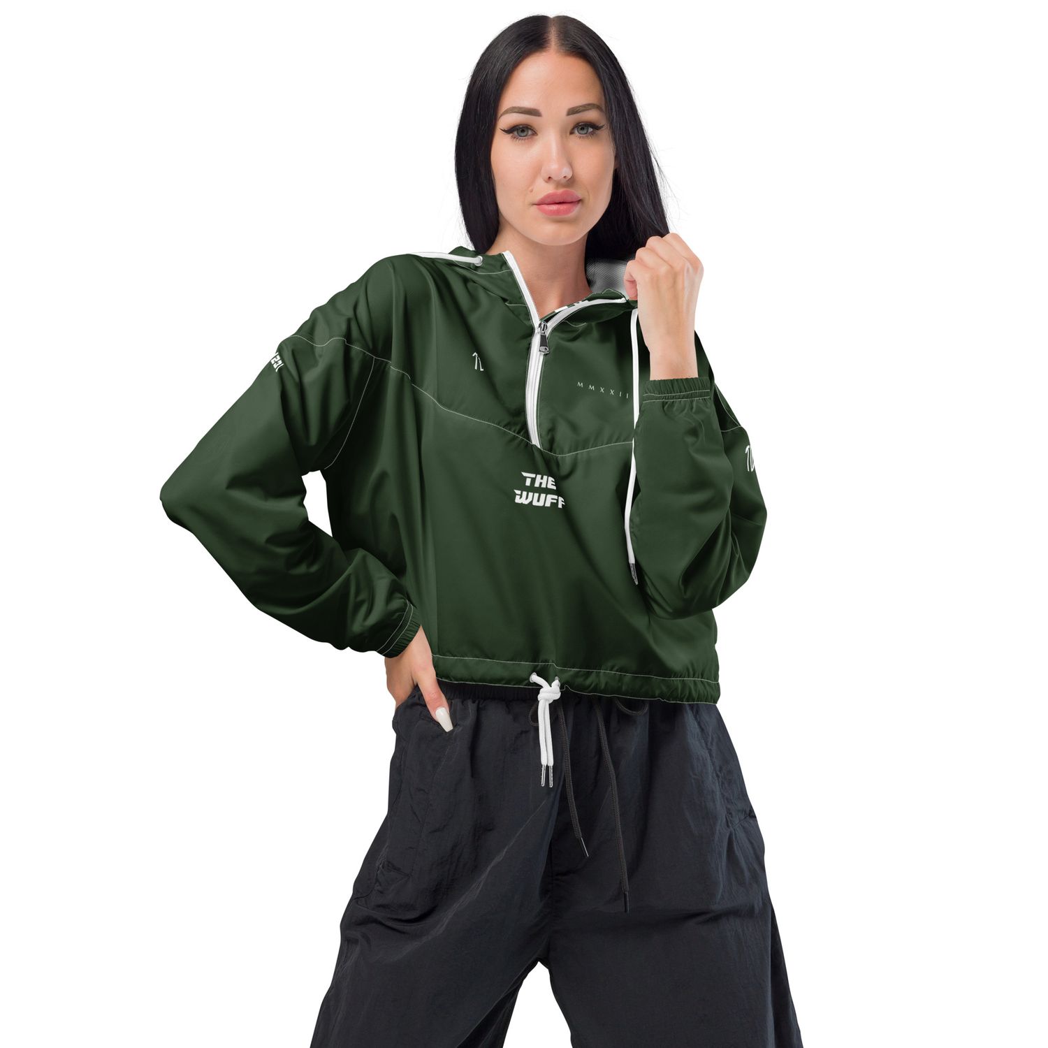 Bauchfreier Damen-Windbreaker für Damen