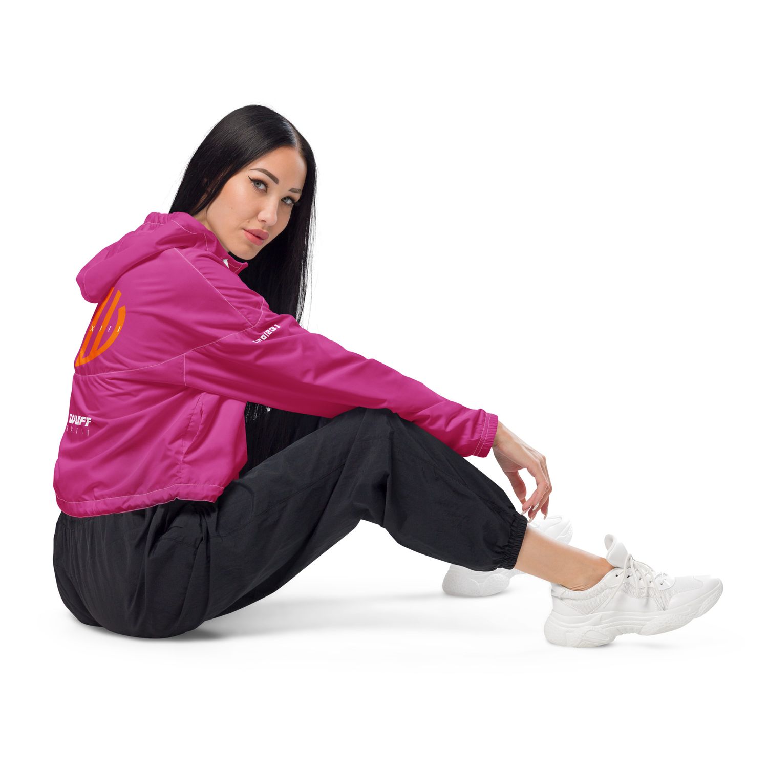 Bauchfreier Damen-Windbreaker für Damen