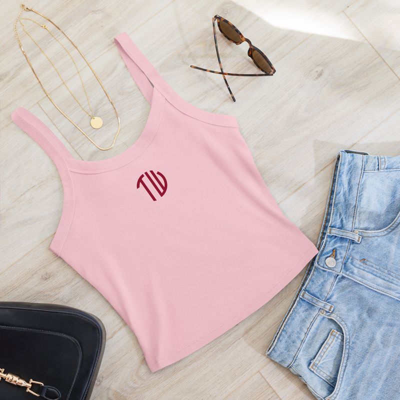 Damen Tanktop mit feiner Rippstruktur