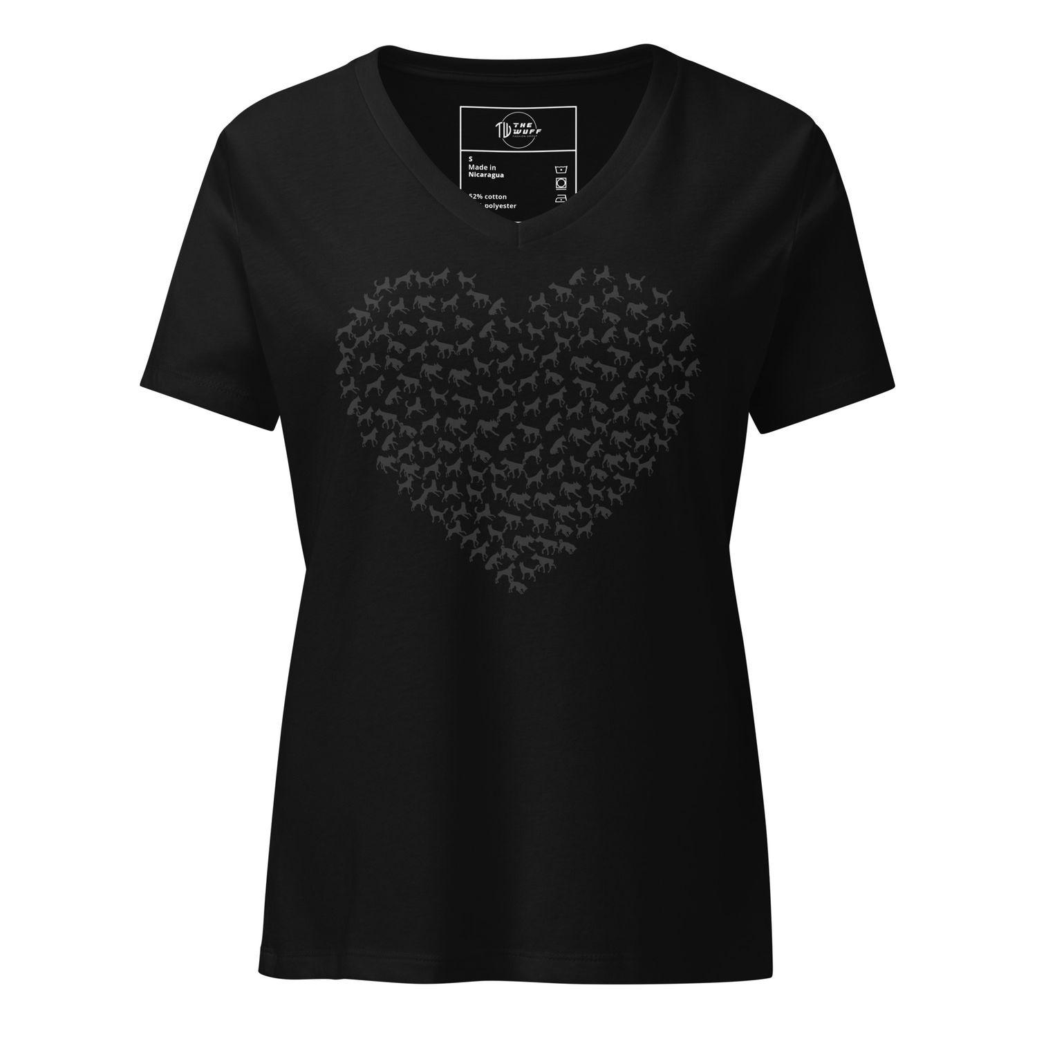 Lockeres Damen T-Shirt mit V-Ausschnitt