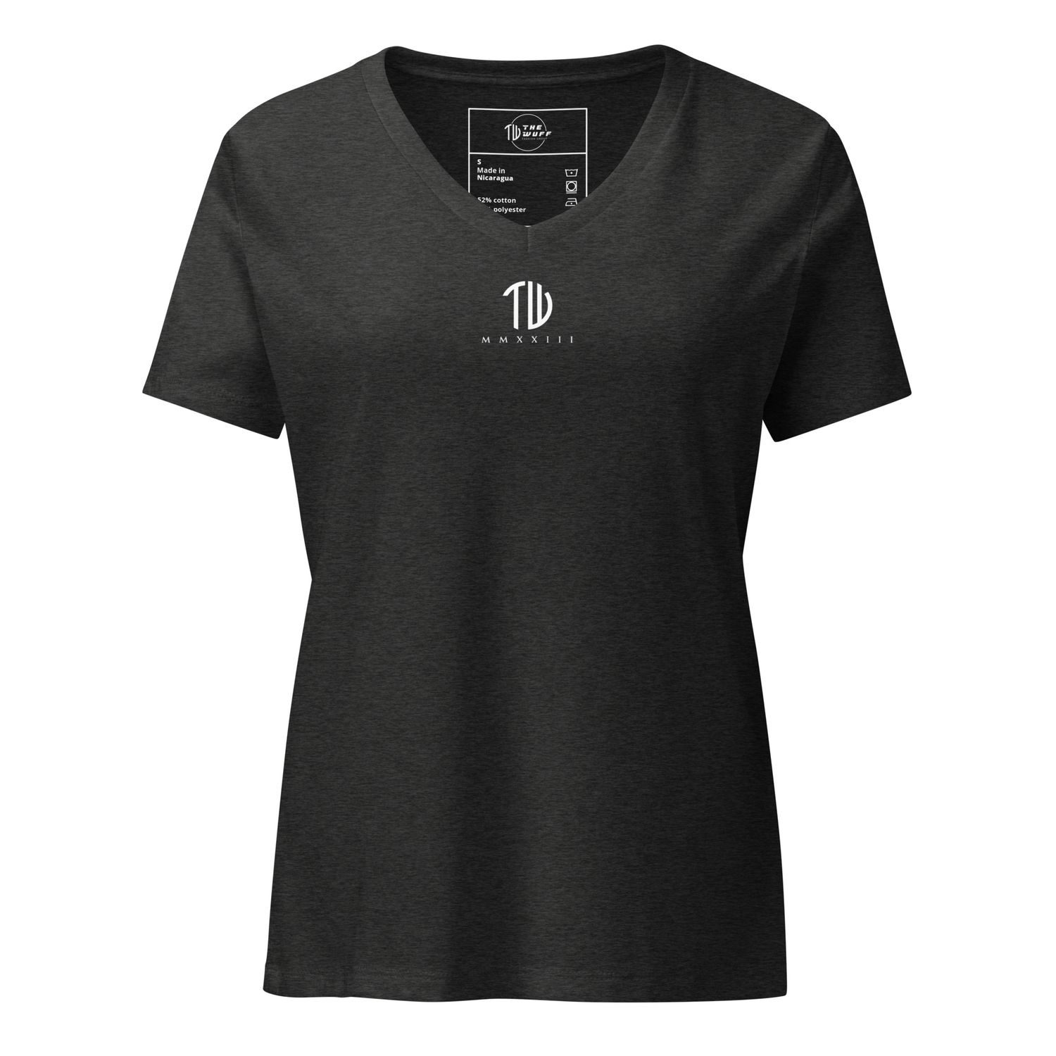 Lockeres Damen T-Shirt mit V-Ausschnitt