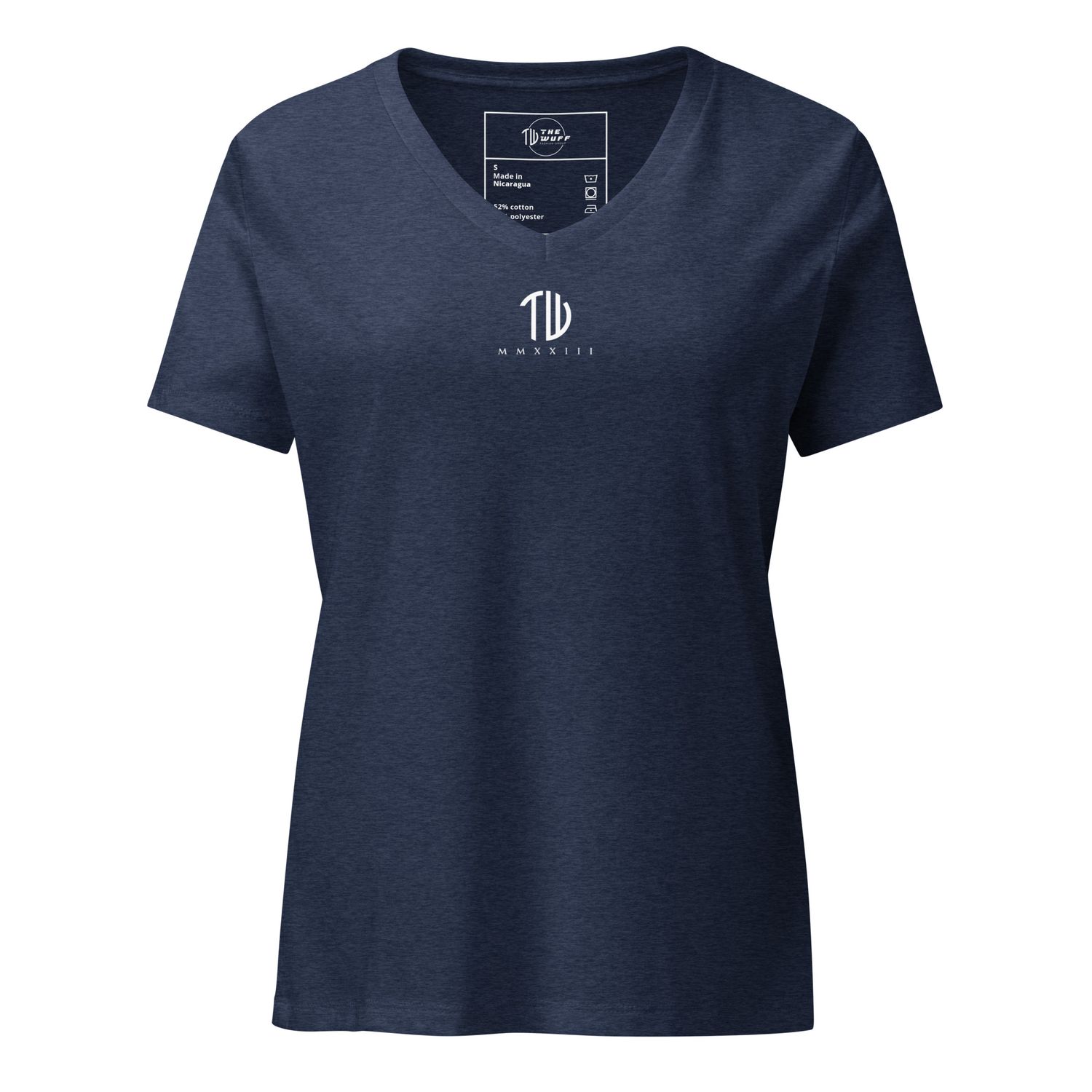 Lockeres Damen T-Shirt mit V-Ausschnitt