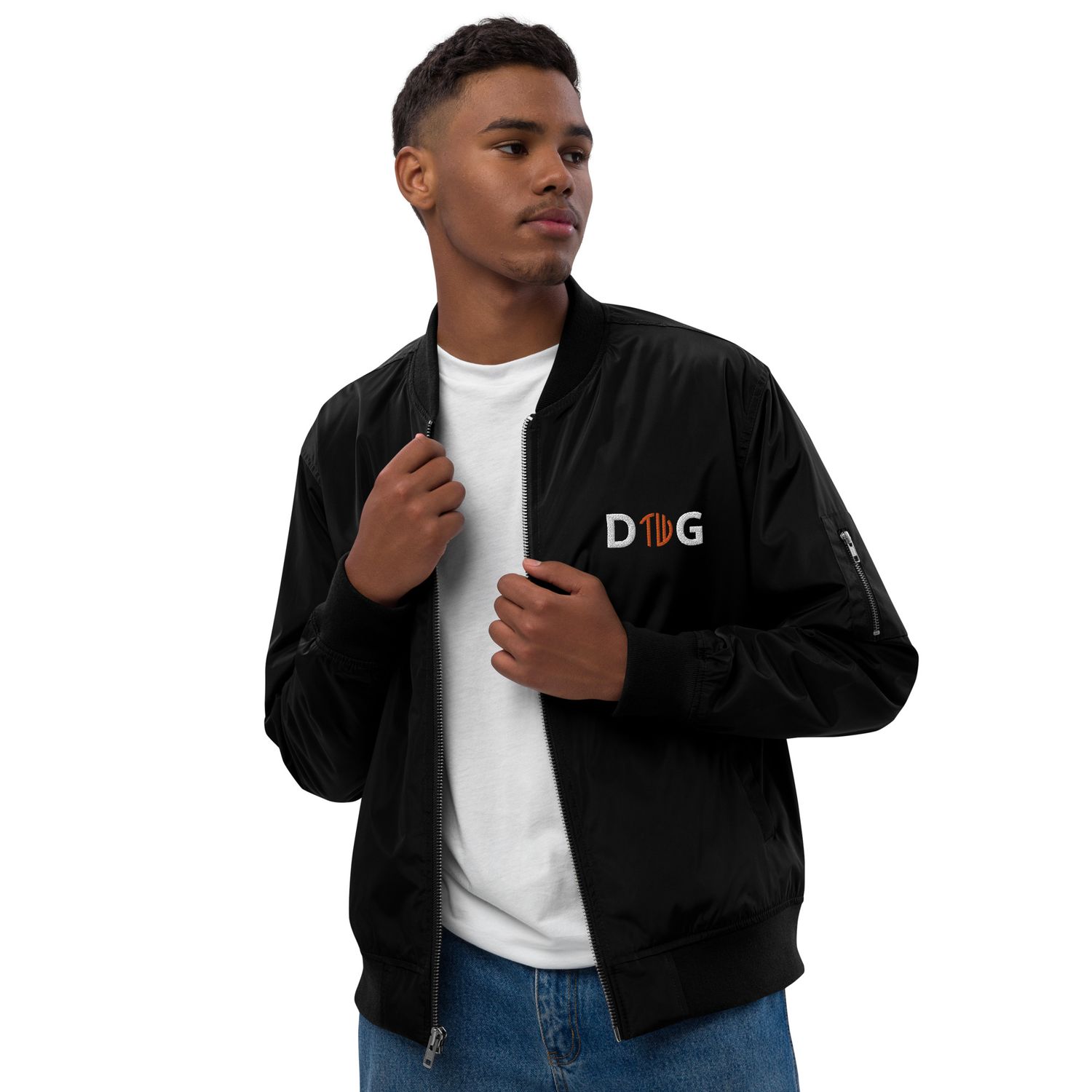 Hochwertige D.O.G Premium Recycelte Bomberjacke