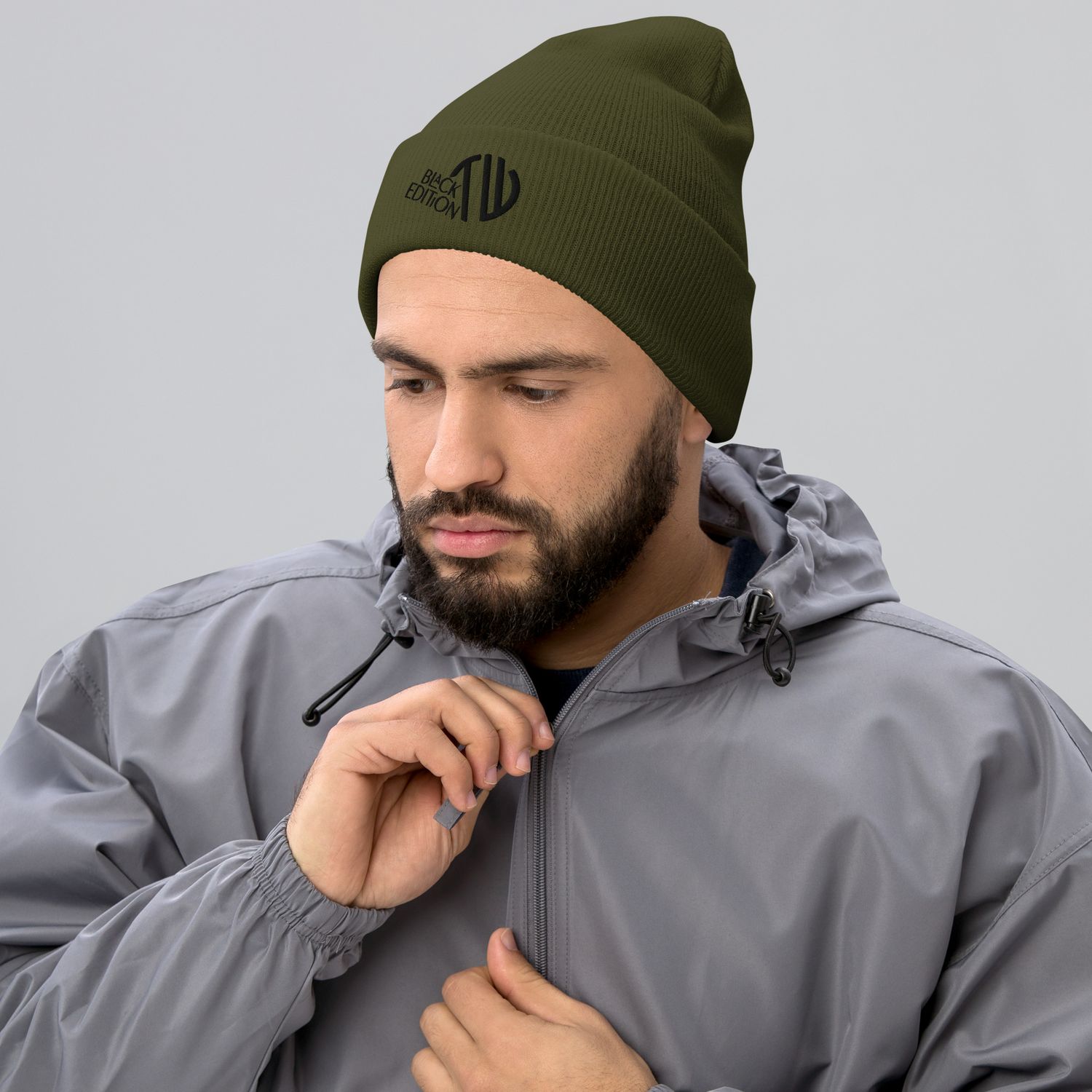 Umgeschlagene Beanie Black-Edition 🖤
