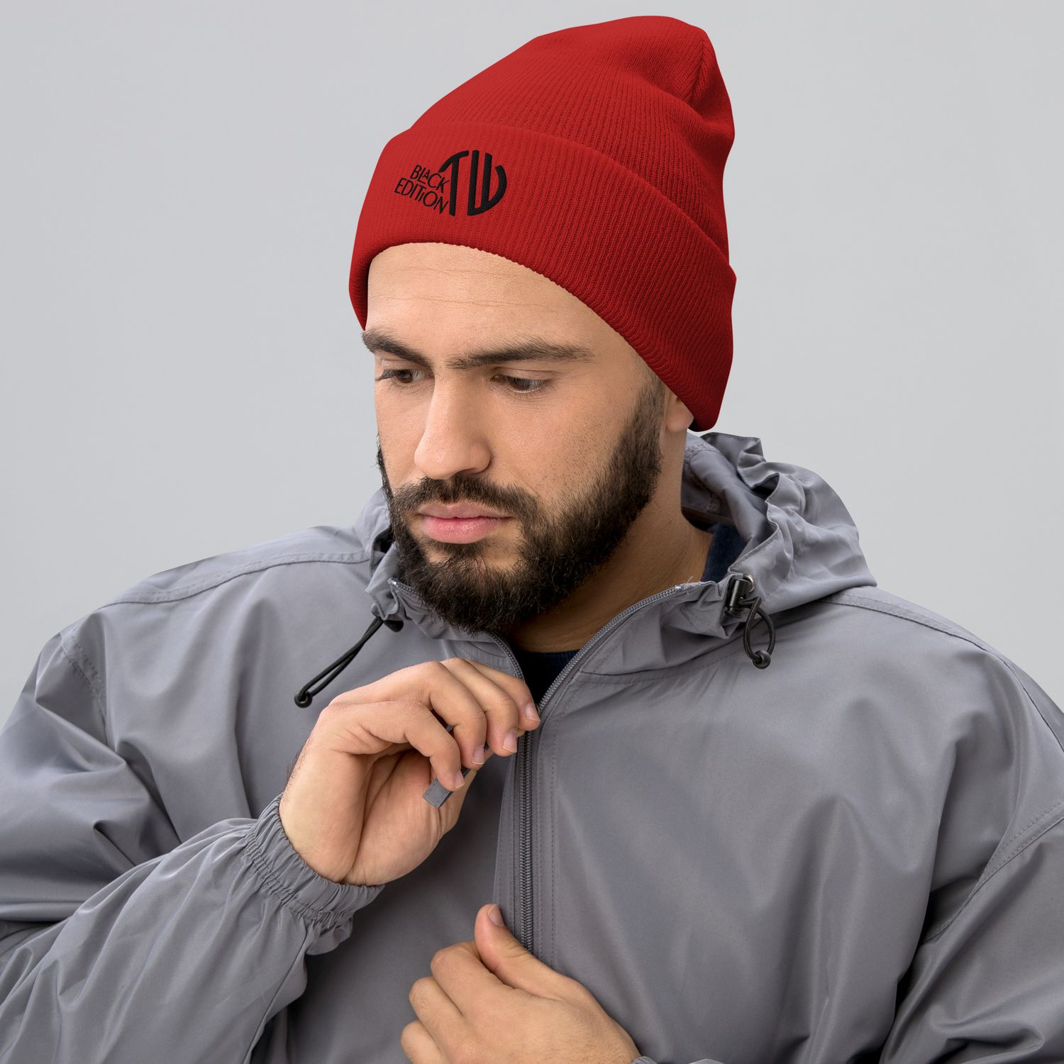 Umgeschlagene Beanie Black-Edition 🖤