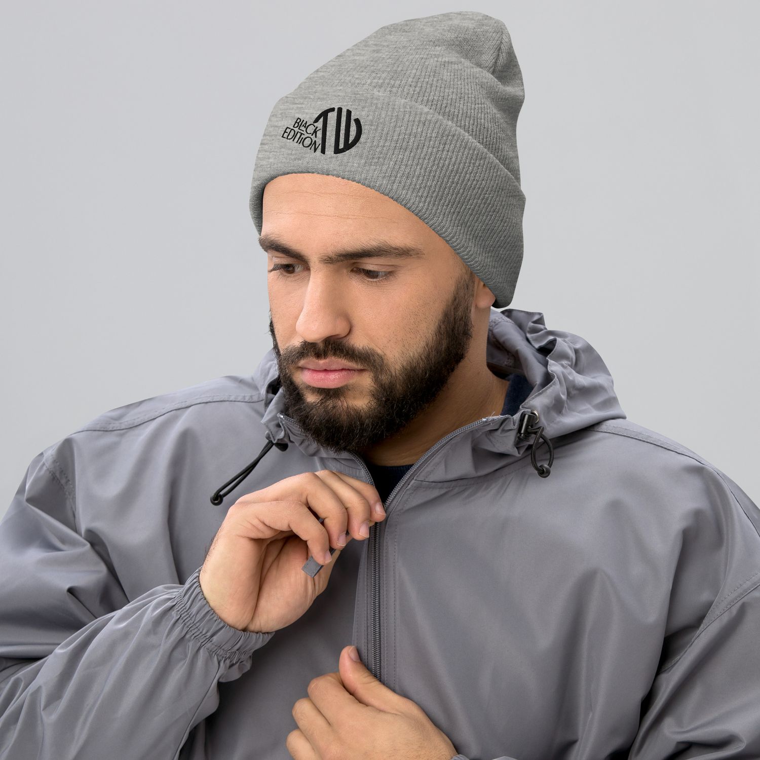 Umgeschlagene Beanie Black-Edition 🖤