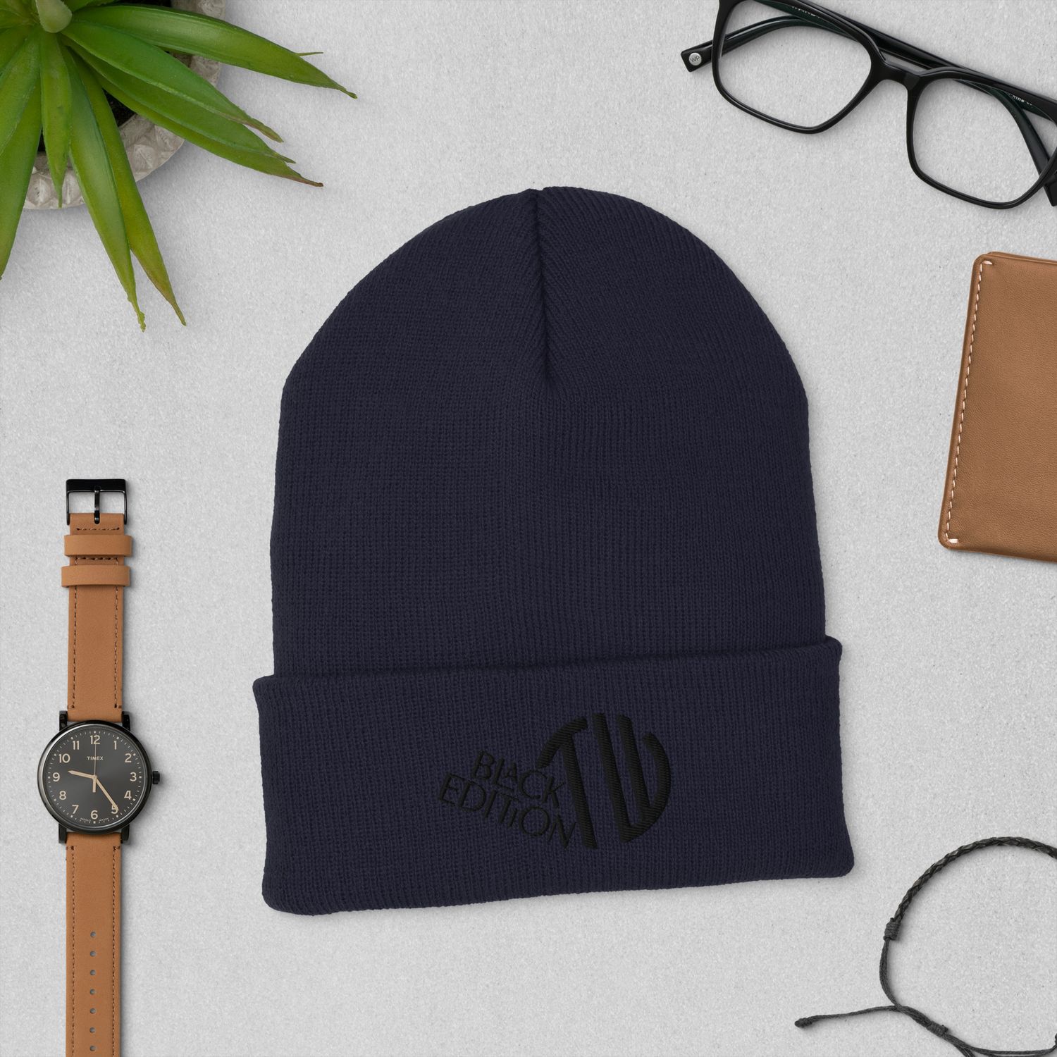 Umgeschlagene Beanie Black-Edition 🖤