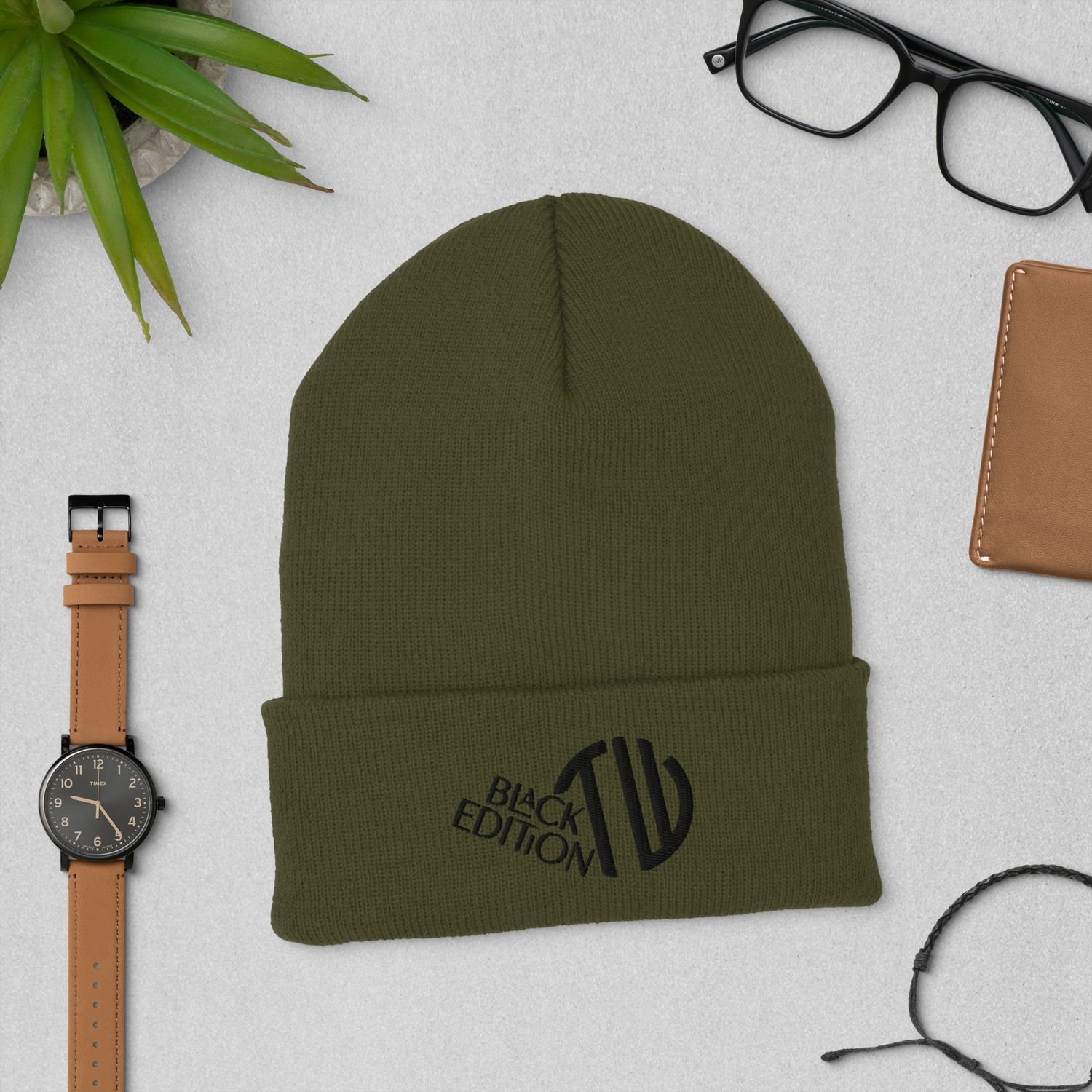 Umgeschlagene Beanie Black-Edition 🖤