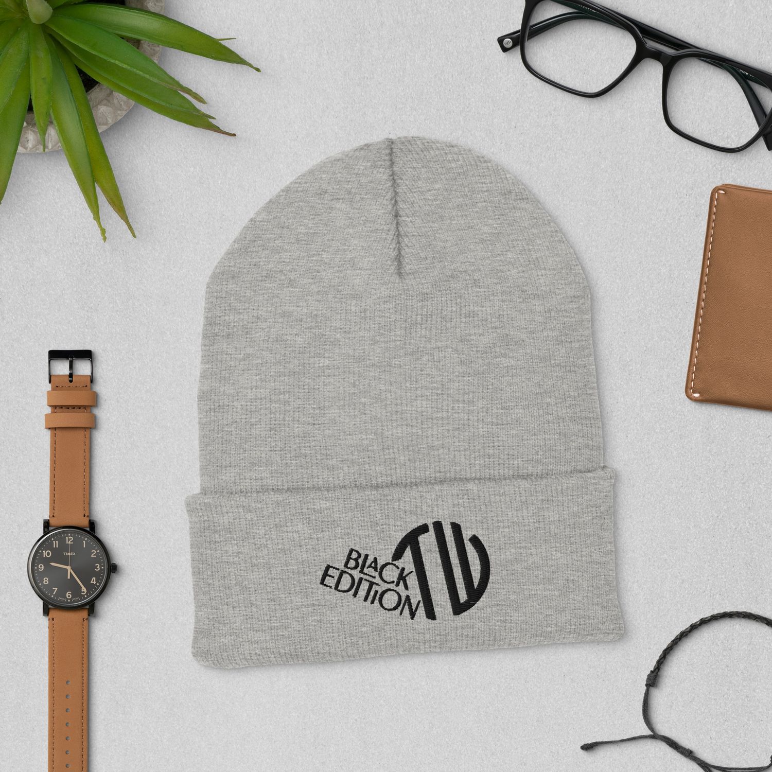 Umgeschlagene Beanie Black-Edition 🖤