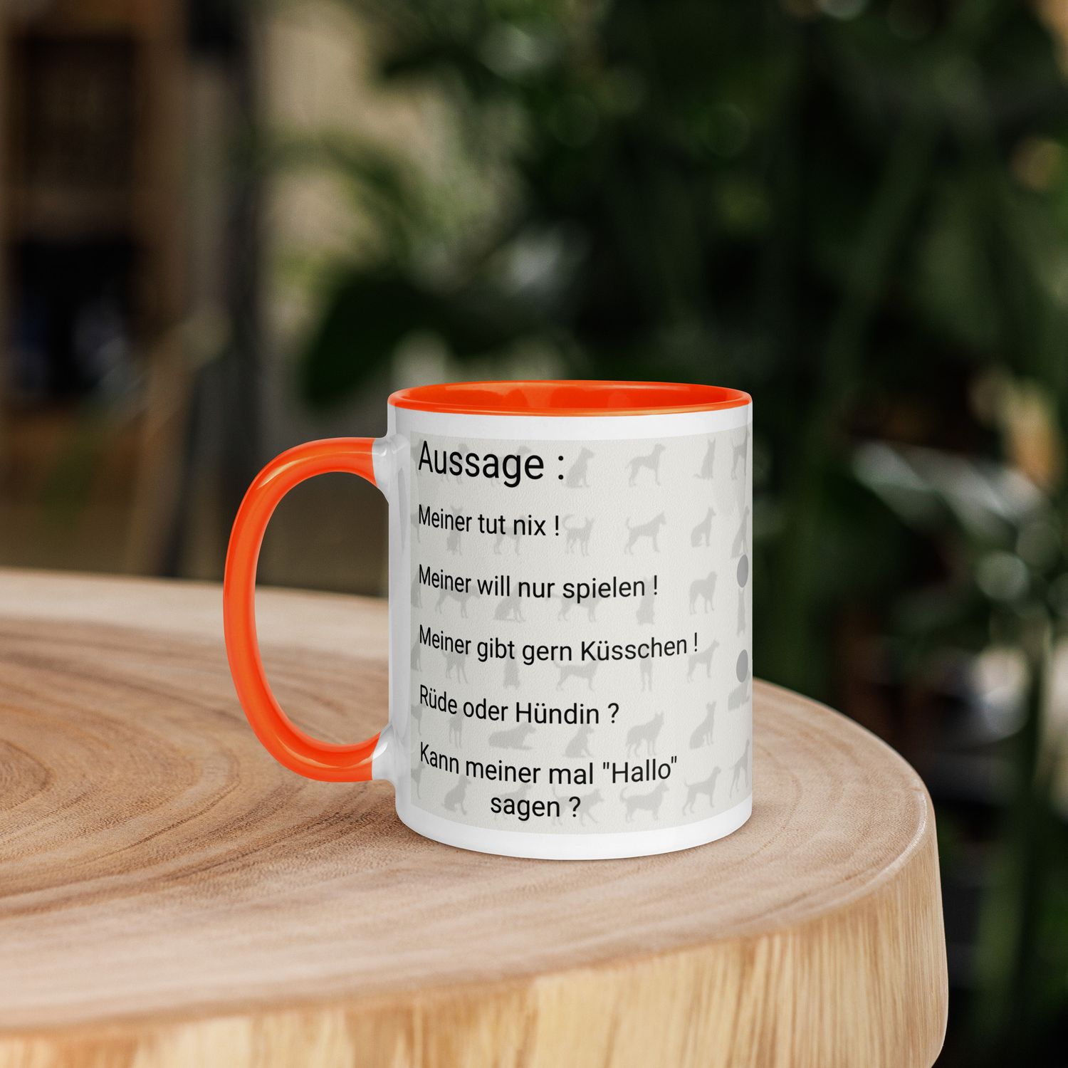 Tasse mit farbiger Innenseite