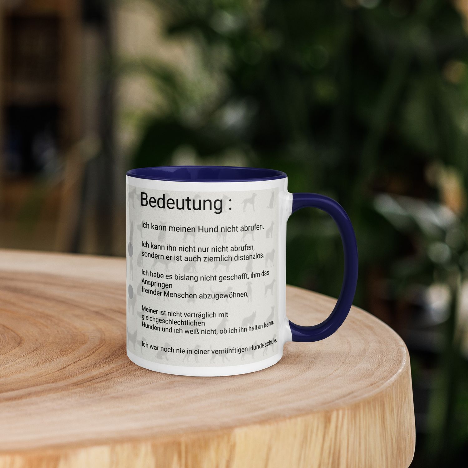 Tasse mit farbiger Innenseite