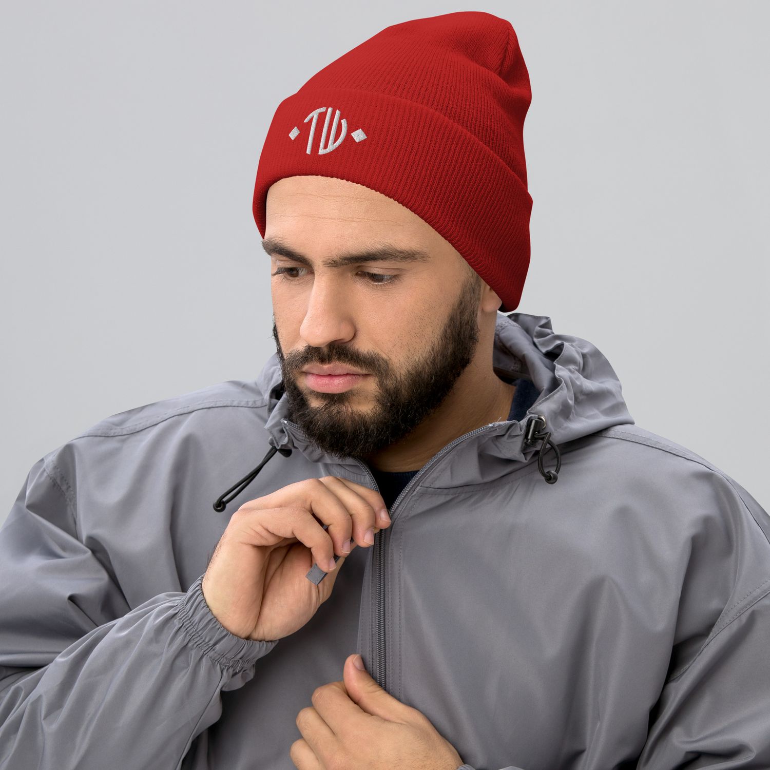 Umgeschlagene Beanie