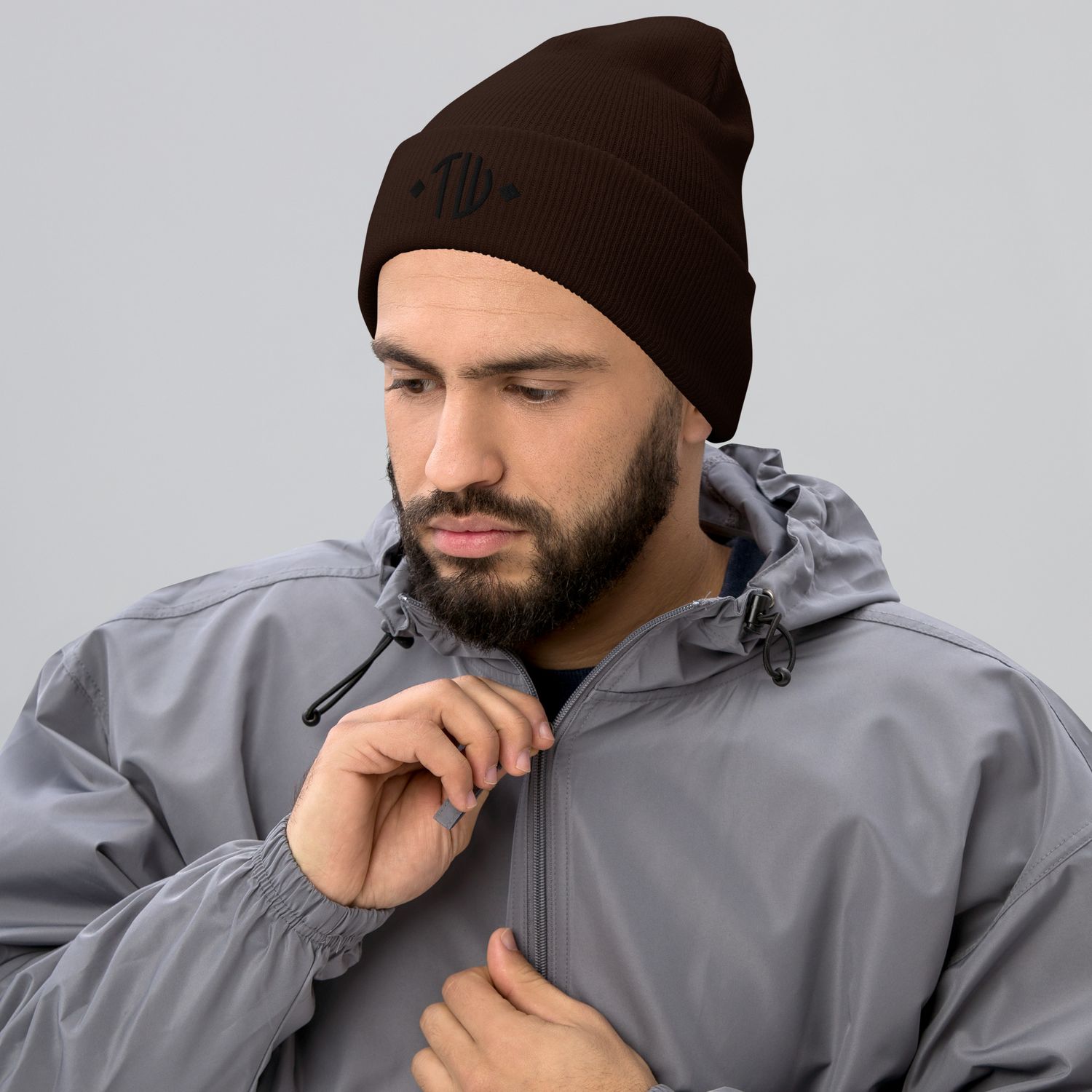 Umgeschlagene Beanie