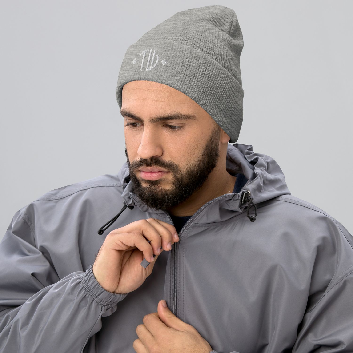 Umgeschlagene Beanie